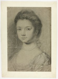 Portretbuste van jonge vrouw door Unknown artist