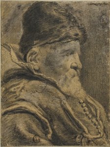 Portretbuste van een oude man door Unknown artist