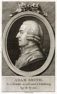 Portret van Adam Smith (1723 - 1790), Schotse filosoof en econoom.