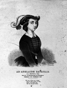 Portret van Adelaide Ravaglia in de voorstelling van de opera 