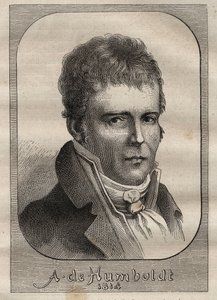 Portret van Alexander von Humboldt (1769-1859) - illustratie uit 