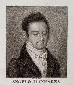 Portret van Angelo Ranfagna (gravure)