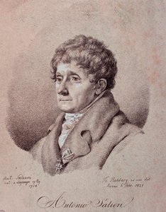 Portret van Antonio Salieri (gravure) door Unknown artist