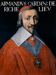Portret van Armand-Jean du Plessis, Kardinaal Richelieu, detail