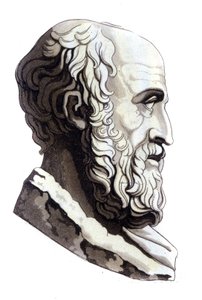 Portret van Attische redenaar Lysias (440-380 v.Chr.)