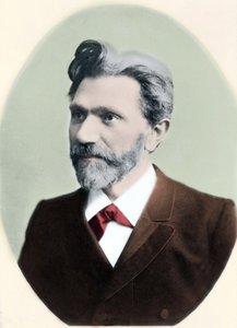 Portret van August Bebel (1840-1913), Duitse politicus.