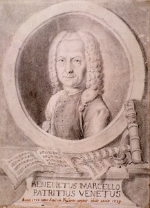 Portret van Benedetto Marcello (tekening)
