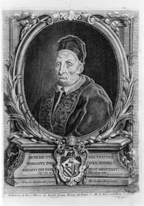 Portret van Benedictus XIII (1649 - 1730). door Unknown artist