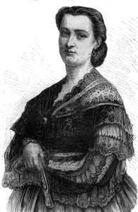 Portret van Carlotta Patti, lyrische zangeres en zus van Adelina Patti.