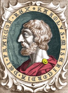 Portret van Karel de Grote of Karel I de Grote (742 - 814) Koning van de Franken door Unknown artist