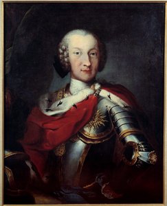 Portret van Charles Emmanuel III (1701-1773) Hertog van Savoye, Koning van Sardinië, Grootmeester van de Annunciade Anoniem schilderij. 18e eeuw Parijs, Museum van het Legioen van Eer