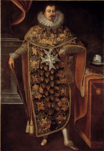 Portret van Charles Henri de Clermont Thonnerre (1571-1640) in ridderkleding van de Orde van de Heilige Geest