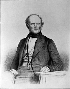 Portret van Charles Lyell (1797 - 1875), Schotse geoloog. door Unknown artist
