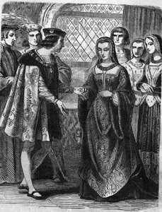 Portret van Karel VIII (1470-1498) en Anna van Bretagne (1477-1514) door Unknown artist