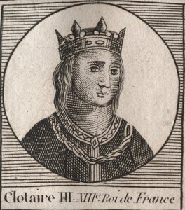 Portret van Clothaire III