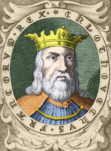 Portret van Clovis I (ca. 466 - 511) Koning van de Franken door Unknown artist