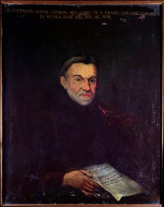Portret van Costanzo Porta, Italiaanse componist door Unknown artist