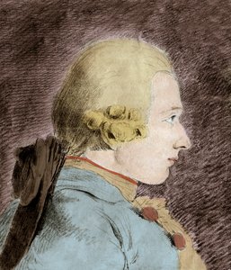 Portret van Donatian Alphonse Francois de Sade (1740-1814) (Markies de Sade) - naar Van Loo door Unknown artist