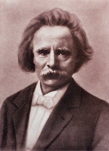 Portret van Edvard Grieg (krijttekening)
