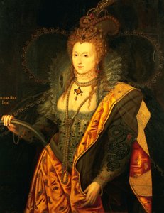 Portret van Elizabeth I van Engeland door Unknown artist
