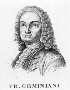 Portret van Francesco Saverio Geminiani. Italiaanse muzikant (Lucca) door Unknown artist