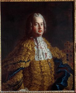 Portret van François III (1708-1765) Echtgenoot van Maria Theresia van Oostenrijk Anoniem schilderij van de 18e eeuw Nancy, Musée historique lorrain door Unknown artist