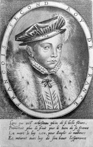 Portret van François II (1544 - 1560), koning van Frankrijk.