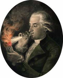 Portret van Francois Pilatre de Rozier (1756-1785), Franse chemicus en luchtvaartpionier.
