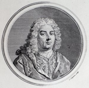 Portret van Georg Friedrich Handel (gravure) door Unknown artist