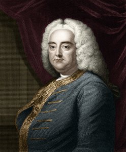 Portret van George Frederick Handel (Georg Friedrich Handel)