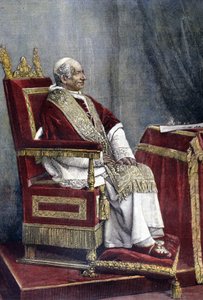 Portret van Gioacchino PECCI, Leo XIII (1810 - 1903), 254e paus (1878 - 1903)