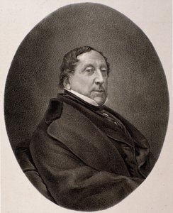 Portret van Gioacchino Rossini (gravure)