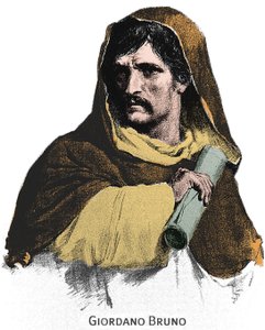 Portret van Giordano Bruno (1548-1600) door Unknown artist