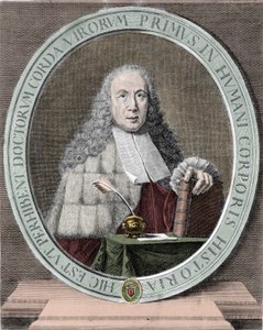 Portret van Giovanni Battista Morgagni (1682-1771) Italiaanse arts en anatoom. Milanese door Unknown artist
