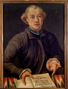 Portret van Giuseppe Pizzati, Italiaanse muziektheoreticus door Unknown artist