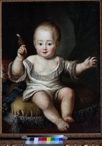 Portret van grootvorst Alexander Pavlovich van Rusland als baby