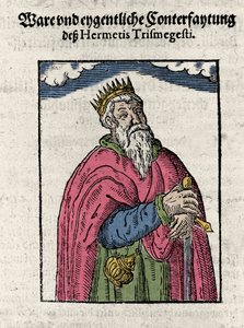 Portret van Hermes Trimegiste (Trismegistus), astroloog, door Unknown artist