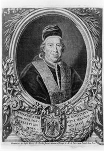 Portret van Innocentius XIII (1655 - 1724). door Unknown artist