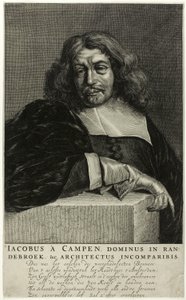 Portrait of Jacob van Campen door Unknown artist