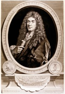 Portret van Jean Baptiste Lully (Giovanni Battista Lulli) (1632-1687) door Unknown artist