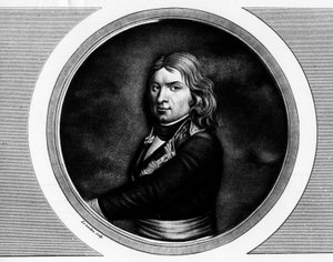 Portret van Jean Etienne Championet, Franse generaal (1762-1800). Gravure in 