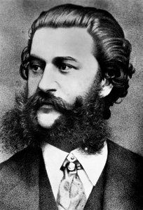 Portret van Johann Strauss (1825-1899).