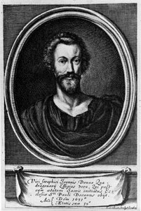 Portret van John Donne (1572-1631) Engelse dichter.