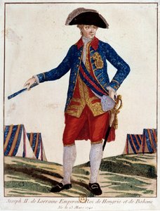 Portret van Jozef II van Lotharingen (1741 - 1790), Keizer van het Heilige Roomse Rijk, Keizer van Oostenrijk, Koning van Hongarije van Bohemen door Unknown artist