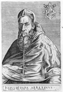 Portret van Julius III (1487 - 1555). door Unknown artist