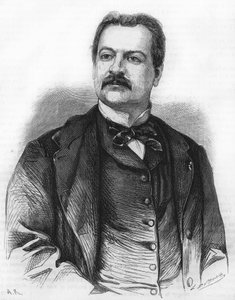 Portret van Lambert Thiboust. Drama auteur. 1826-1867. door Unknown artist