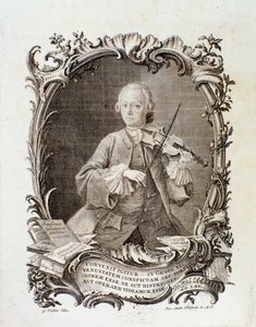 Portret van Leopold Mozart (gravure) door Unknown artist