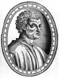 Portret van Leon Battista Alberti (1404 - 1472), Italiaanse humanist en architect