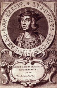 Portret van Lodewijk IX of Sint Lodewijk (1214 - 1270).