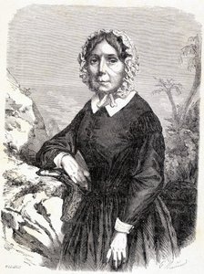 Portret van Madame Ida Pfeiffer (1798-1858), Oostenrijkse reiziger door Unknown artist